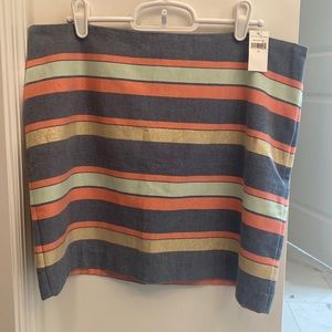 GAP NWT Striped Mini Skirt